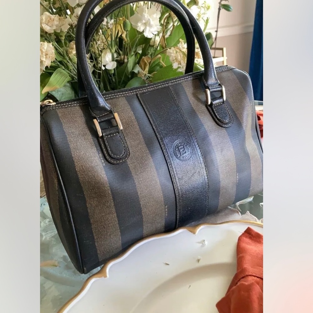 Authentic Fendi pequin vintage doctor bag - Picture 2 of 7